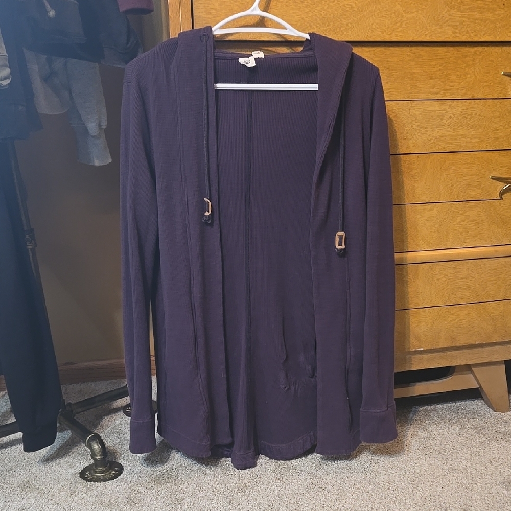 tentree Purple Women's Cardigan With Hood